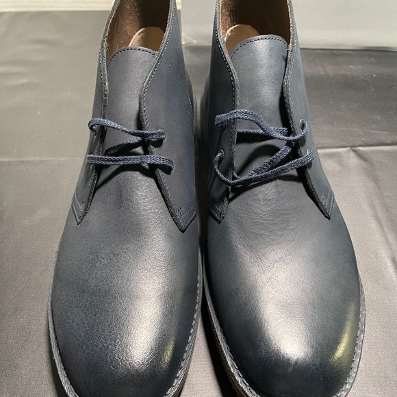 Clarks Bushacre 2 Navy Leather Boots 13 - NEW main image 7